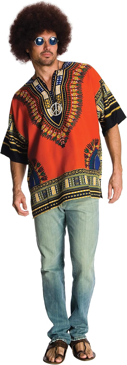 Buy Rubie's Costume Heroes And Hombres Men's Hippie Shirt And Wig Online at  Lowest Price in Ubuy Bahrain. B008TNNLUG